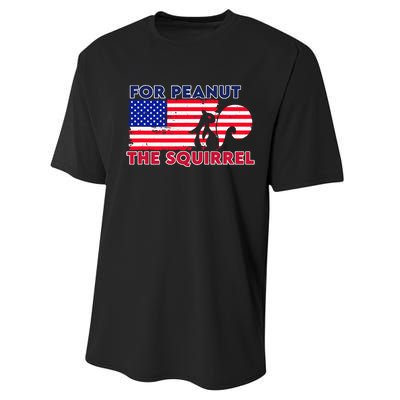 Justice For Peanut P’Nut Pnut Squirrel Trump 2024 Performance Sprint T-Shirt