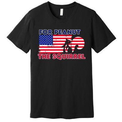 Justice For Peanut P’Nut Pnut Squirrel Trump 2024 Premium T-Shirt