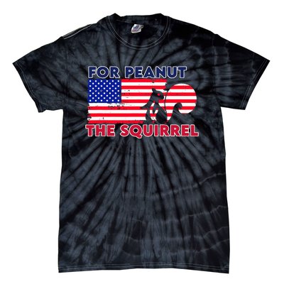 Justice For Peanut P’Nut Pnut Squirrel Trump 2024 Tie-Dye T-Shirt