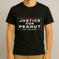 Justice For Peanut The Squirrel Peanut Squirrel Design T-Shirt