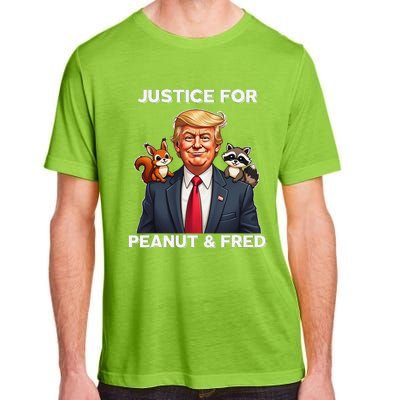 Justice For Peanut & Fred Funny Donald Trump Adult ChromaSoft Performance T-Shirt