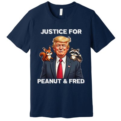 Justice For Peanut & Fred Funny Donald Trump Premium T-Shirt