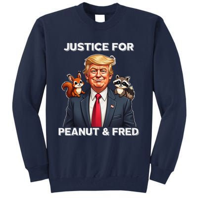 Justice For Peanut & Fred Funny Donald Trump Tall Sweatshirt