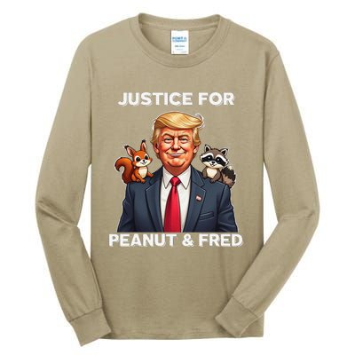 Justice For Peanut & Fred Funny Donald Trump Tall Long Sleeve T-Shirt