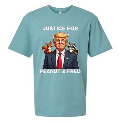 Justice For Peanut & Fred Funny Donald Trump Sueded Cloud Jersey T-Shirt