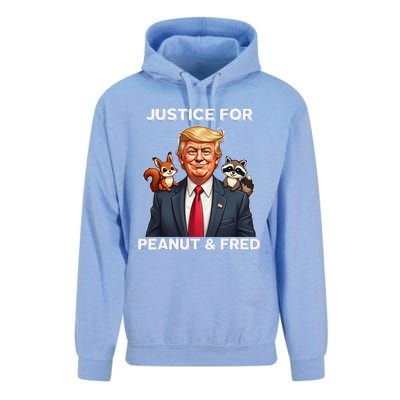 Justice For Peanut & Fred Funny Donald Trump Unisex Surf Hoodie