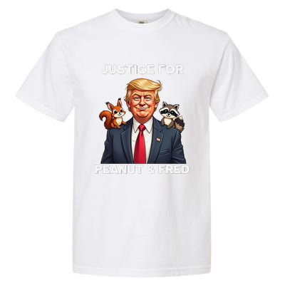 Justice For Peanut & Fred Funny Donald Trump Garment-Dyed Heavyweight T-Shirt