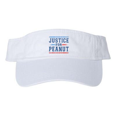Justice For Peanut The Squirrel Peanut Squirrel Trending Design Valucap Bio-Washed Visor