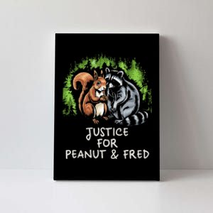 Justice For Peanut The Squirrel And Fred The Raccoon Canvas