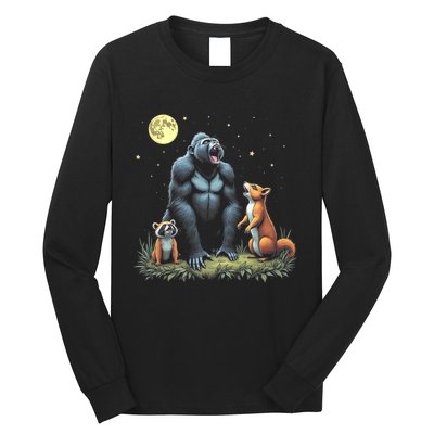 Justice For Peanut And Fred! Squirrel Raccoon Gorilla Long Sleeve Shirt