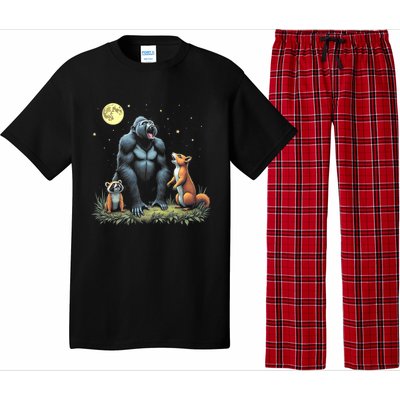 Justice For Peanut And Fred! Squirrel Raccoon Gorilla Pajama Set