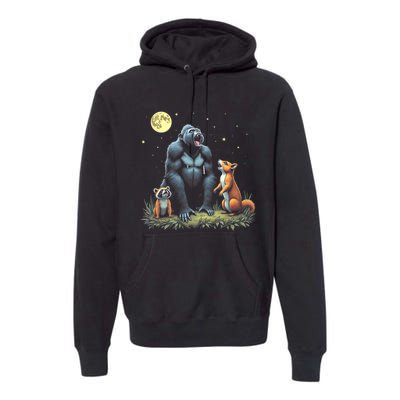 Justice For Peanut And Fred! Squirrel Raccoon Gorilla Premium Hoodie