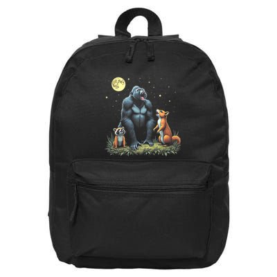 Justice For Peanut And Fred! Squirrel Raccoon Gorilla 16 in Basic Backpack