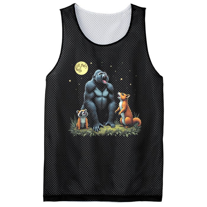 Justice For Peanut And Fred! Squirrel Raccoon Gorilla Mesh Reversible Basketball Jersey Tank