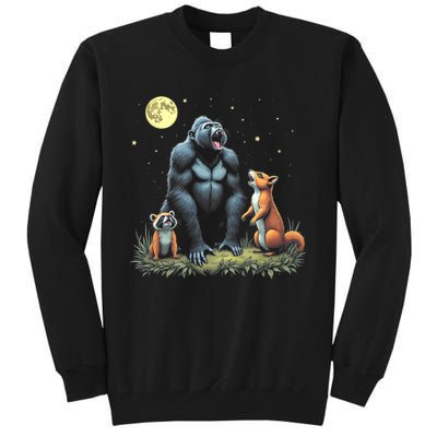 Justice For Peanut And Fred! Squirrel Raccoon Gorilla Tall Sweatshirt