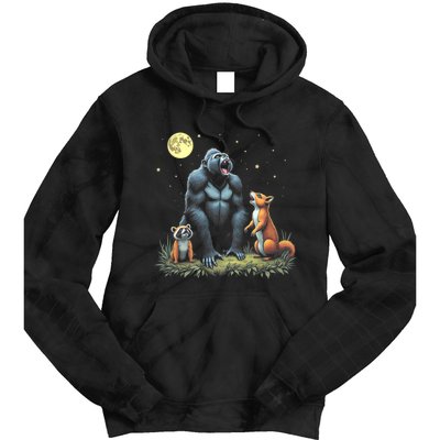 Justice For Peanut And Fred! Squirrel Raccoon Gorilla Tie Dye Hoodie