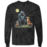 Justice For Peanut And Fred! Squirrel Raccoon Gorilla Tie-Dye Long Sleeve Shirt