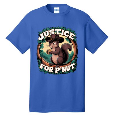 Justice For PNut Cute Peanut The Squirrel Cowboy Hat Tall T-Shirt