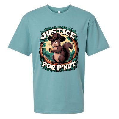 Justice For PNut Cute Peanut The Squirrel Cowboy Hat Sueded Cloud Jersey T-Shirt