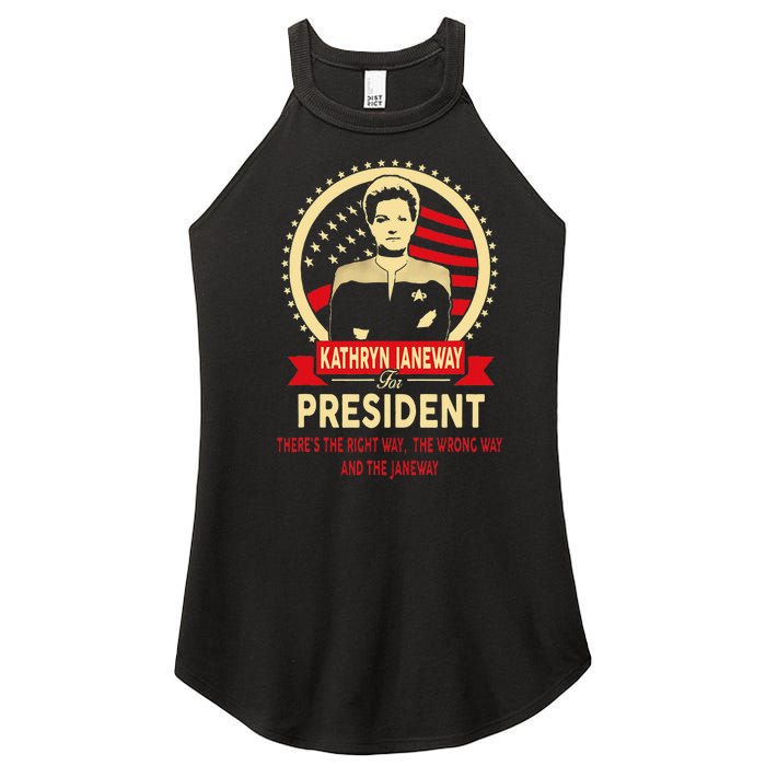 Janeway For President! Women’s Perfect Tri Rocker Tank