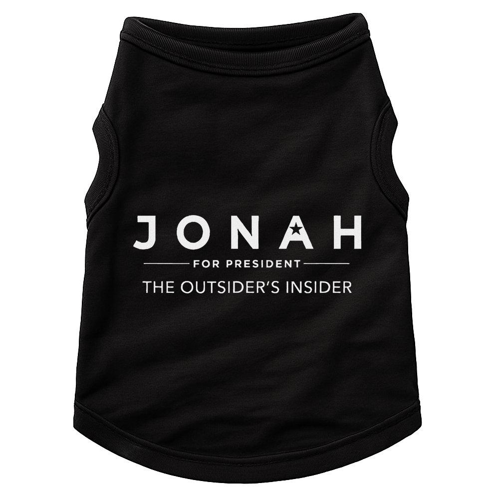 Jonah For President Doggie Tank