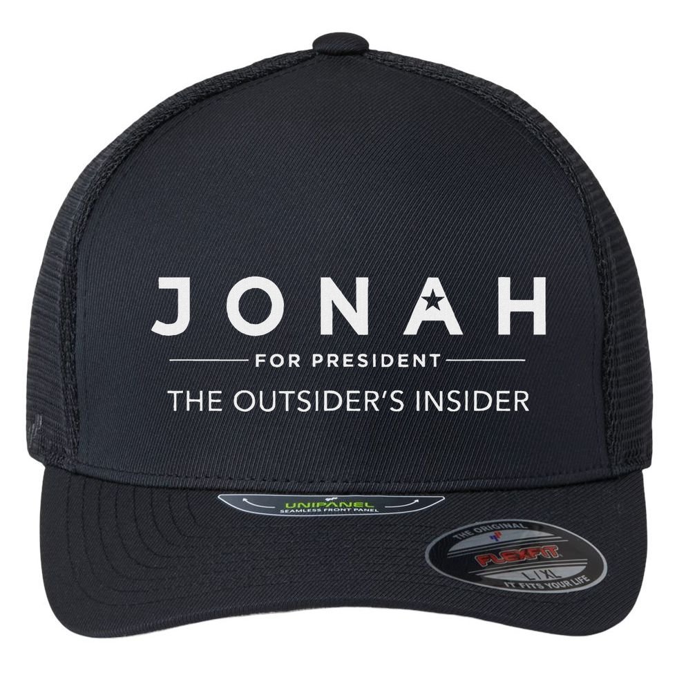 Jonah For President Flexfit Unipanel Trucker Cap