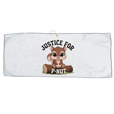 Justice For Pnut And Fred The Squirrel  Peanut Justice Large Microfiber Waffle Golf Towel