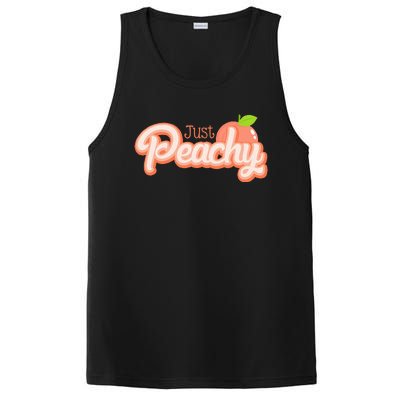 Just Freaking Peachy Feeling Happy Happiness Positivity PosiCharge Competitor Tank