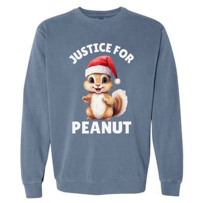 Justice For Peanut The Squirrel Justice For Fred The Raccoon Garment-Dyed Sweatshirt