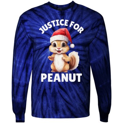 Justice For Peanut The Squirrel Justice For Fred The Raccoon Tie-Dye Long Sleeve Shirt