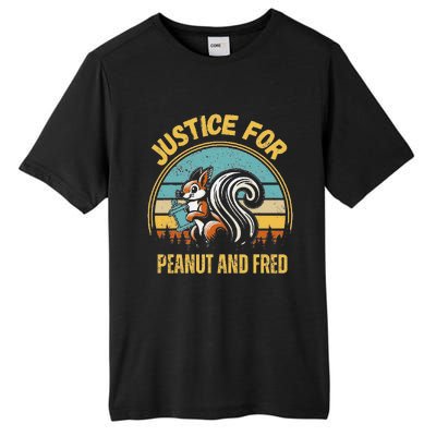 Justice For Peanut And Fred Peanut Squirrel Fred Raccoon Tall Fusion ChromaSoft Performance T-Shirt