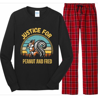 Justice For Peanut And Fred Peanut Squirrel Fred Raccoon Long Sleeve Pajama Set