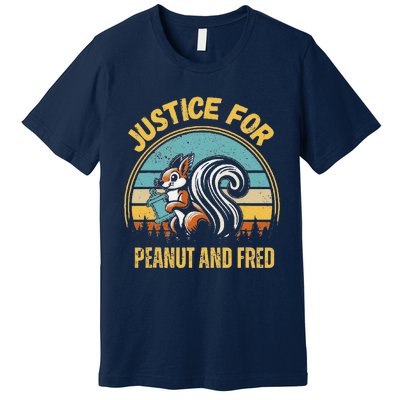 Justice For Peanut And Fred Peanut Squirrel Fred Raccoon Premium T-Shirt