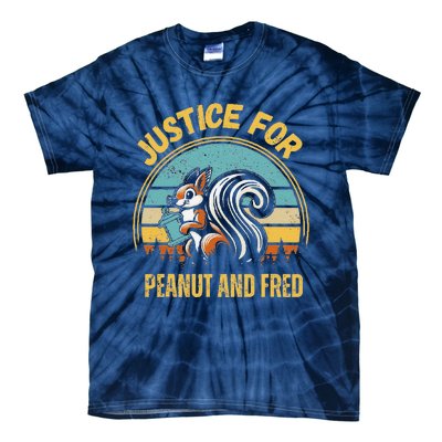 Justice For Peanut And Fred Peanut Squirrel Fred Raccoon Tie-Dye T-Shirt