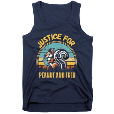 Justice For Peanut And Fred Peanut Squirrel Fred Raccoon Tank Top