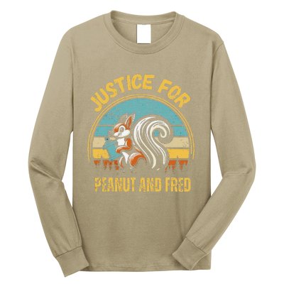 Justice For Peanut And Fred Peanut Squirrel Fred Raccoon Long Sleeve Shirt