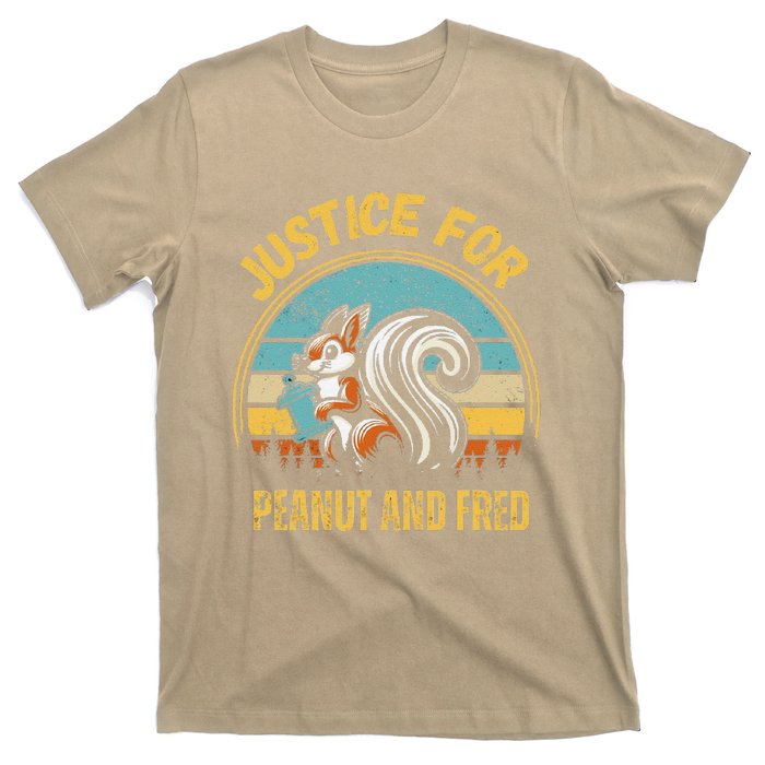 Justice For Peanut And Fred Peanut Squirrel Fred Raccoon T-Shirt