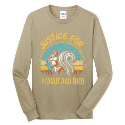 Justice For Peanut And Fred Peanut Squirrel Fred Raccoon Tall Long Sleeve T-Shirt