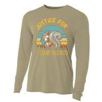 Justice For Peanut And Fred Peanut Squirrel Fred Raccoon Cooling Performance Long Sleeve Crew