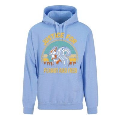 Justice For Peanut And Fred Peanut Squirrel Fred Raccoon Unisex Surf Hoodie