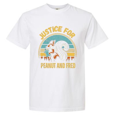 Justice For Peanut And Fred Peanut Squirrel Fred Raccoon Garment-Dyed Heavyweight T-Shirt