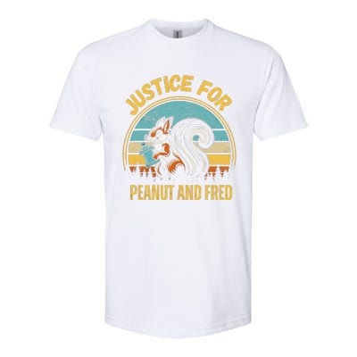 Justice For Peanut And Fred Peanut Squirrel Fred Raccoon Softstyle CVC T-Shirt