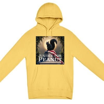 Justice For Peanut The Squirrel Peanut Squirrel Gift Premium Pullover Hoodie