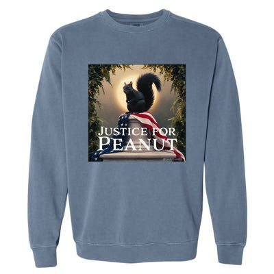 Justice For Peanut The Squirrel Peanut Squirrel Gift Garment-Dyed Sweatshirt