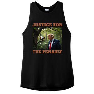 Justice For Peanut The Squirrel Maga Trump 2024 Vote Trump Ladies PosiCharge Tri-Blend Wicking Tank