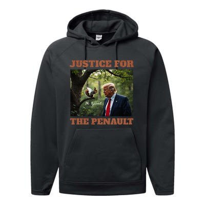 Justice For Peanut The Squirrel Maga Trump 2024 Vote Trump Performance Fleece Hoodie