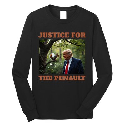 Justice For Peanut The Squirrel Maga Trump 2024 Vote Trump Long Sleeve Shirt