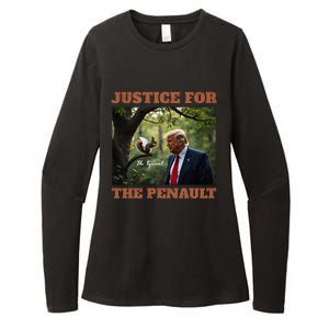 Justice For Peanut The Squirrel Maga Trump 2024 Vote Trump Womens CVC Long Sleeve Shirt