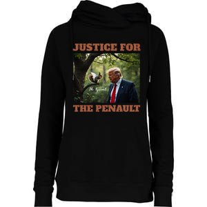 Justice For Peanut The Squirrel Maga Trump 2024 Vote Trump Womens Funnel Neck Pullover Hood