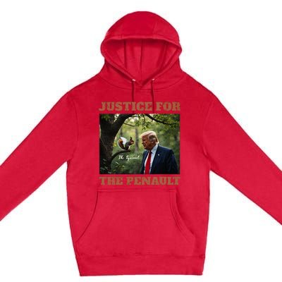 Justice For Peanut The Squirrel Maga Trump 2024 Vote Trump Premium Pullover Hoodie